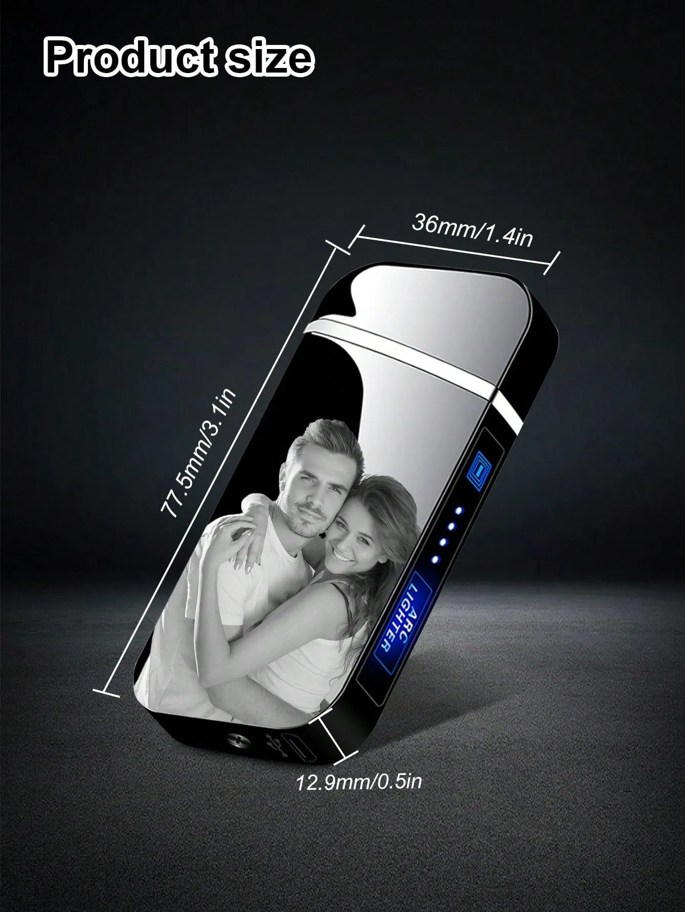 Usb lighter|Custom Lighters With Pictures Personalized Photo Engraved Electric Lighter