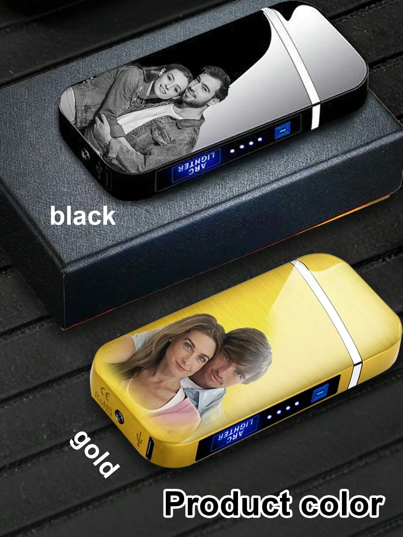 Usb lighter|Custom Lighters With Pictures Personalized Photo Engraved Electric Lighter