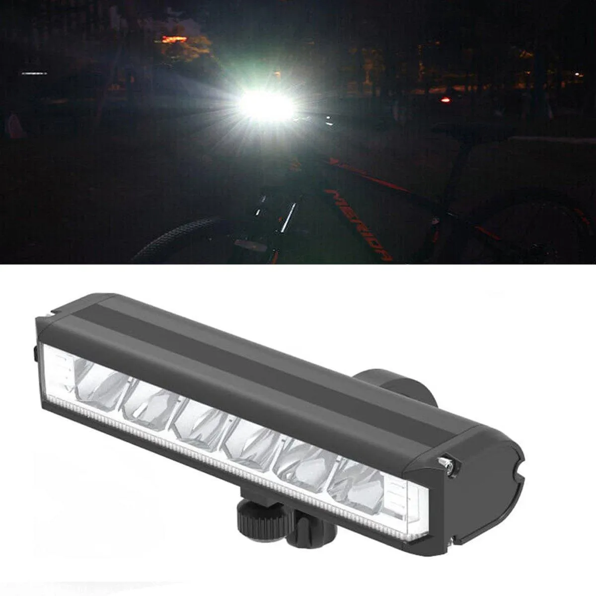 USB Rechargeable Bicycle Light Aluminum Alloy High Brightness LED Front Bike Lamp