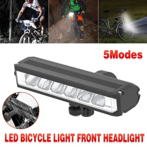 USB Rechargeable Bicycle Light Aluminum Alloy High Brightness LED Front Bike Lamp