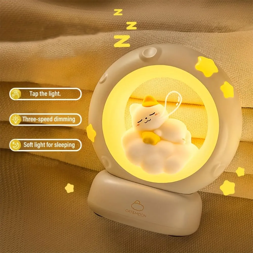 USB Rechargeable Cat Night Light