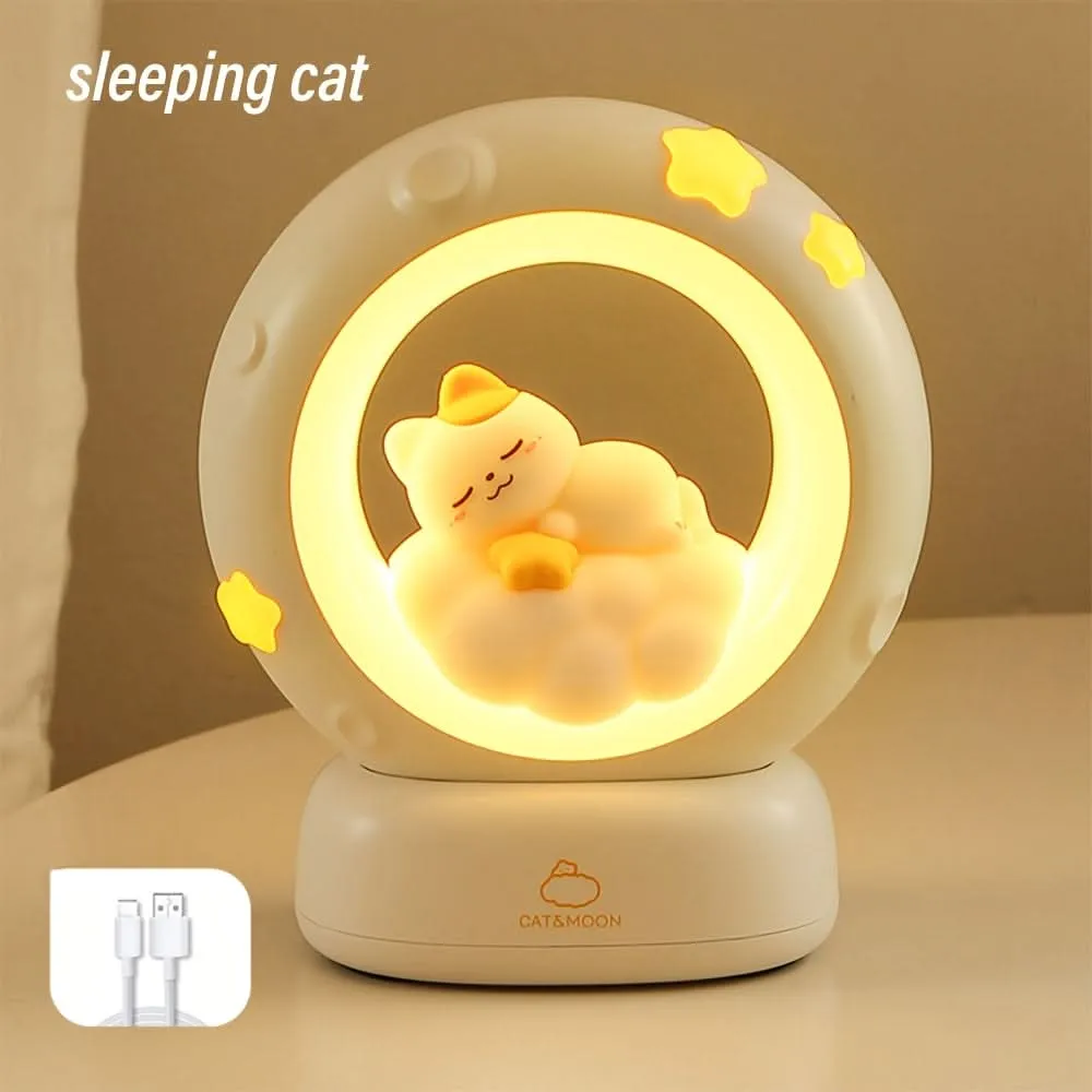 USB Rechargeable Cat Night Light