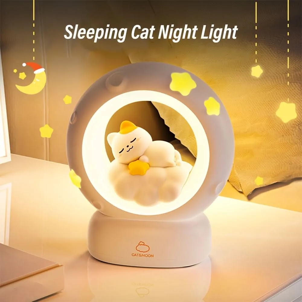 USB Rechargeable Cat Night Light