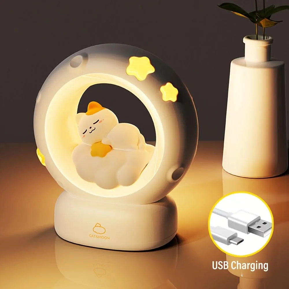 USB Rechargeable Cat Night Light