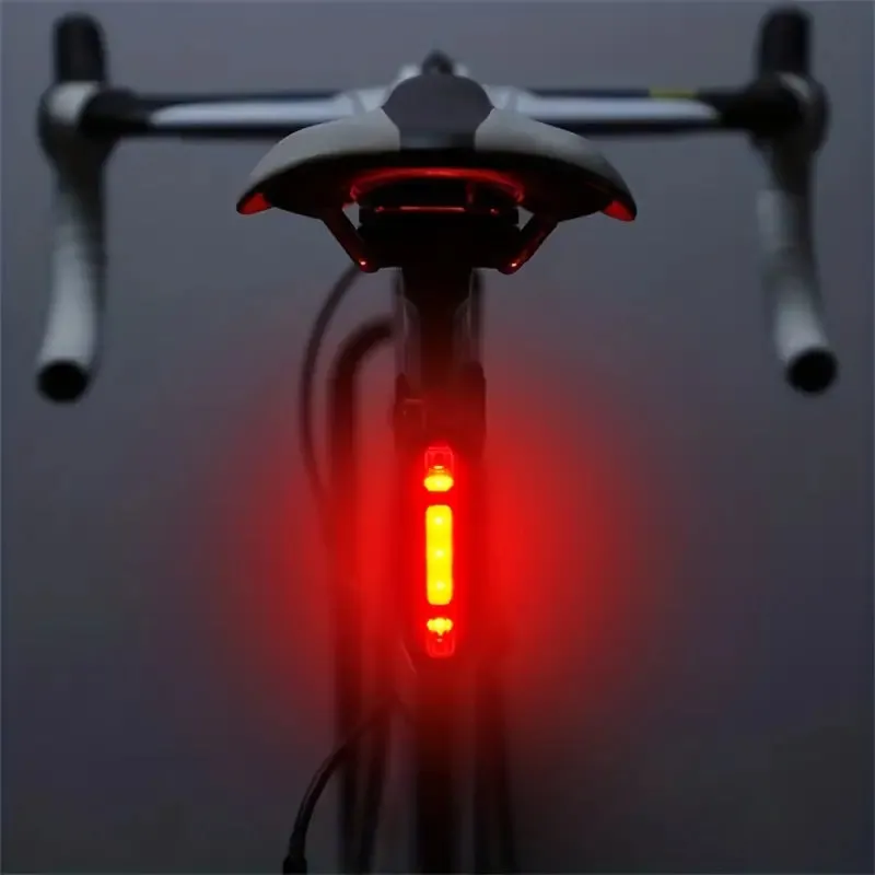 USB Rechargeable LED Bike Tail Light - 4 Flashing Modes For Safety And Visibility