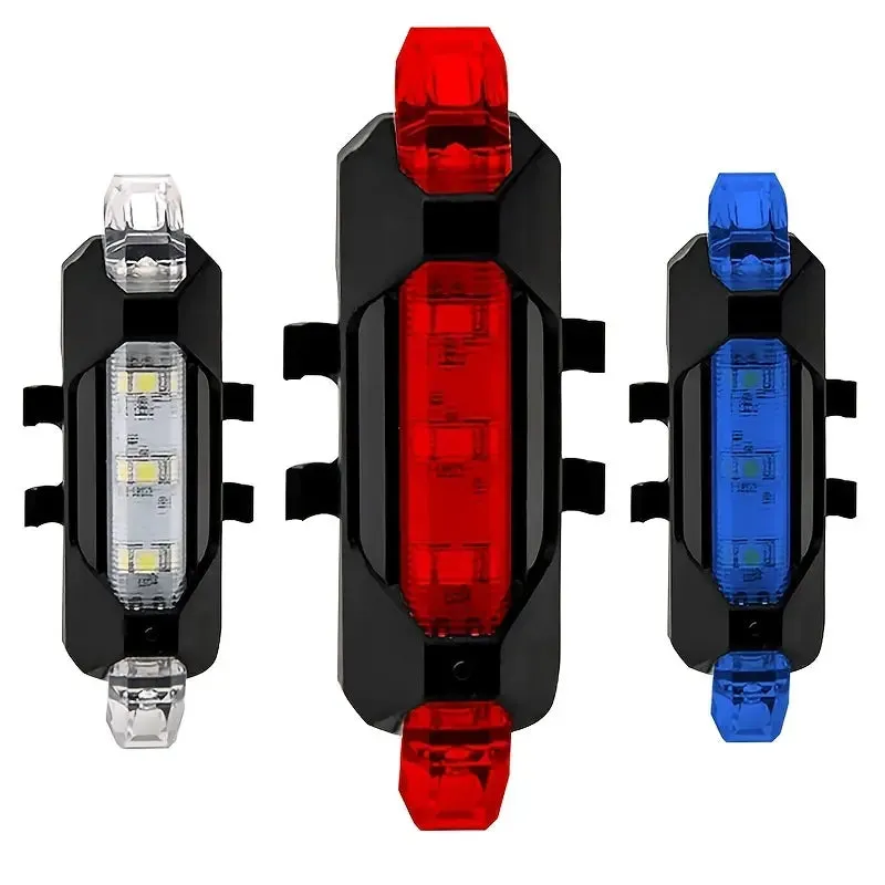 USB Rechargeable LED Bike Tail Light - 4 Flashing Modes For Safety And Visibility