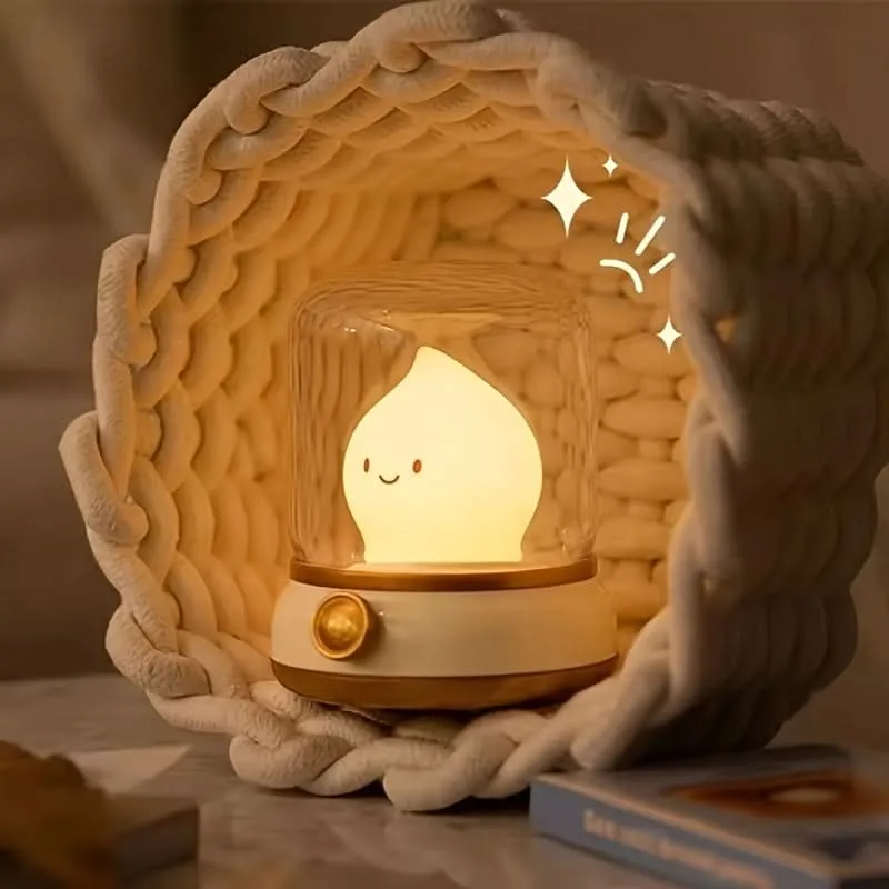 USB Rechargeable LED Night Light, Adjustable Brightness