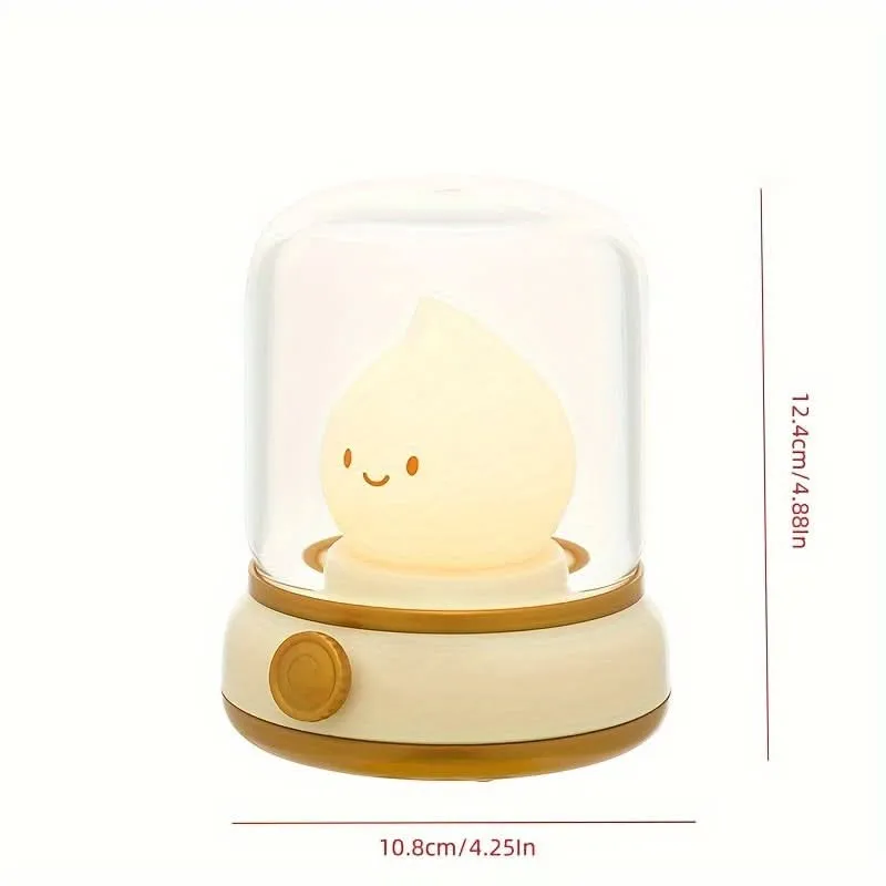 USB Rechargeable LED Night Light, Adjustable Brightness