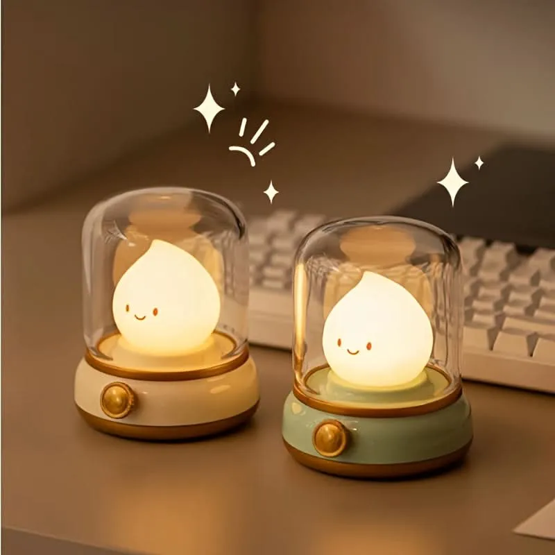 USB Rechargeable LED Night Light, Adjustable Brightness