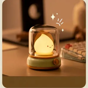 USB Rechargeable LED Night Light, Adjustable Brightness