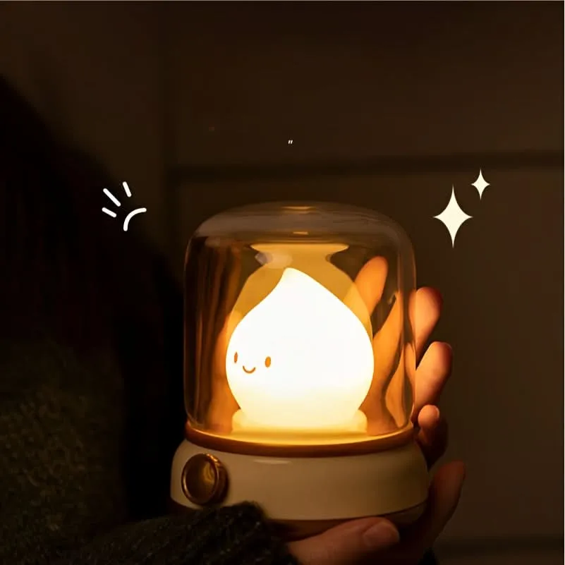 USB Rechargeable LED Night Light, Adjustable Brightness