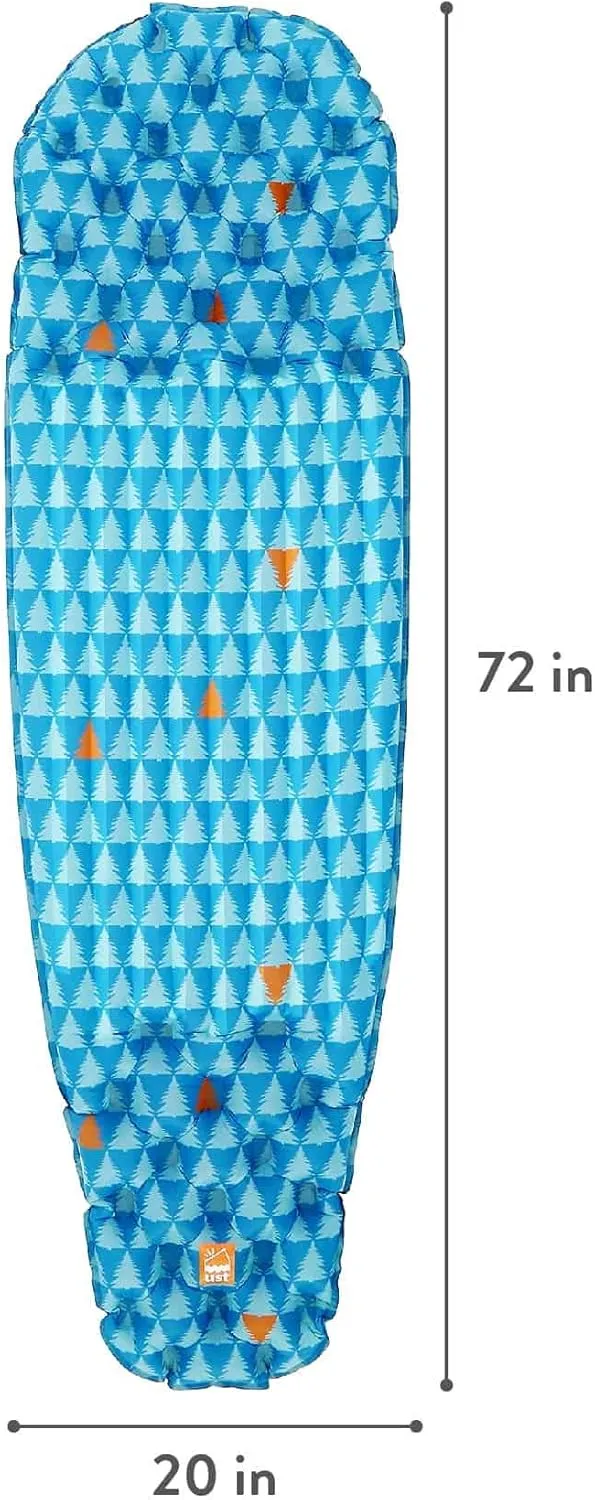 ust Freestyle Lightweight Sleeping air mat with Ultra Light Design, Pump Sack and Carry case for Backpacking, bikepacking, yakpacking, Camping and Hiking