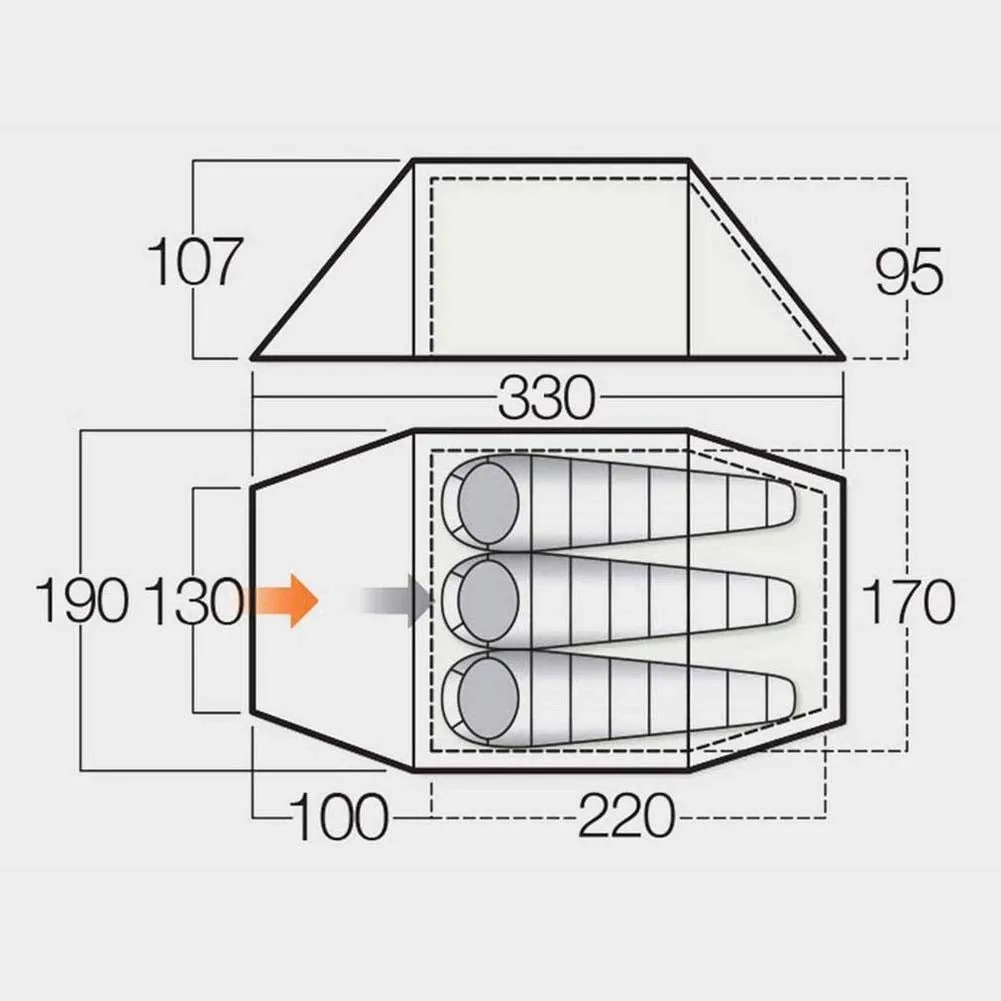Vango Scafell 300 Groundsheet Protector (Footprint) - GP531
