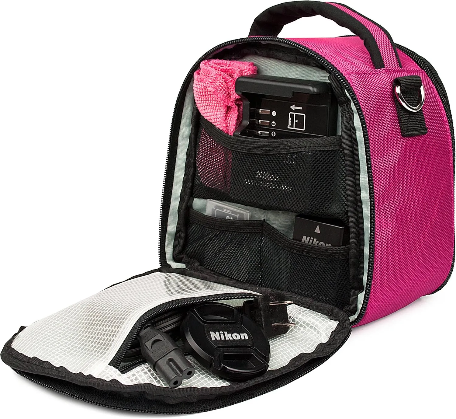 Vangoddy Laurel Magenta Carrying Case Bag for Leica SL-System, M-System, Q, APS-C System, X, Compact