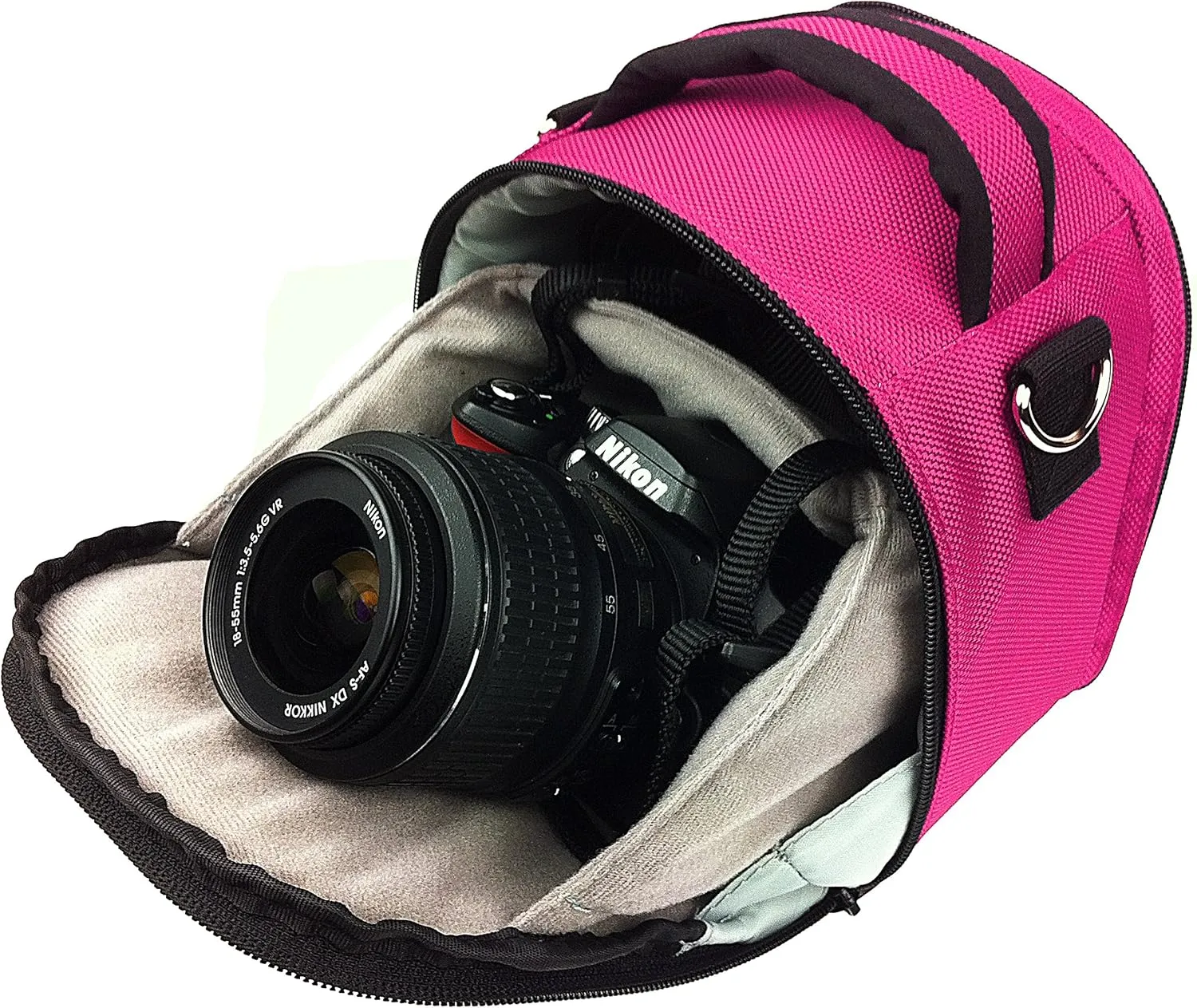 Vangoddy Laurel Magenta Carrying Case Bag for Leica SL-System, M-System, Q, APS-C System, X, Compact