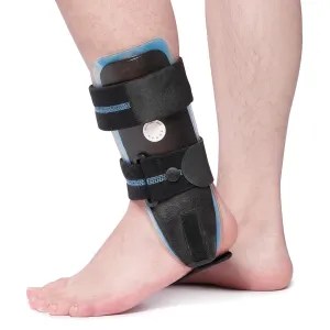 Velpeau Air Gel Foam Ankle Stabilizer Support Brace for Sprained Ankle, Ligament Injury, Tendonitis, Adjustable Rigid Stirrup Ankle Splint for Women and Men (Gel Version, Large, Left Foot)
