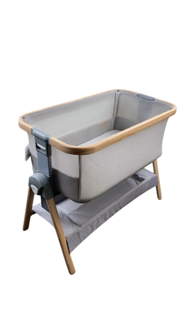 Venice Child California Dreaming Portable Bedside Bassinet, Grey/Wood