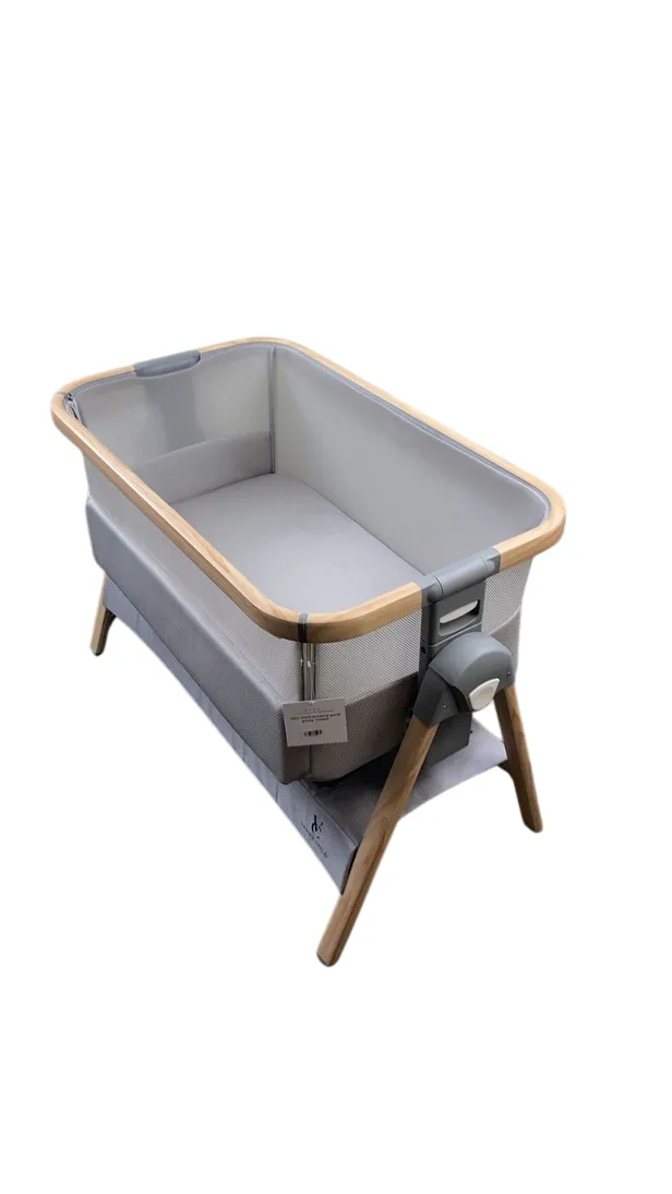 Venice Child California Dreaming Portable Bedside Bassinet, Grey/Wood