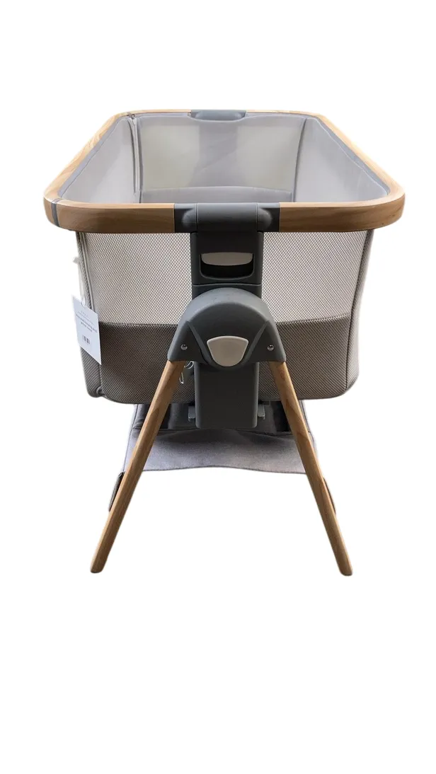 Venice Child California Dreaming Portable Bedside Bassinet, Grey/Wood