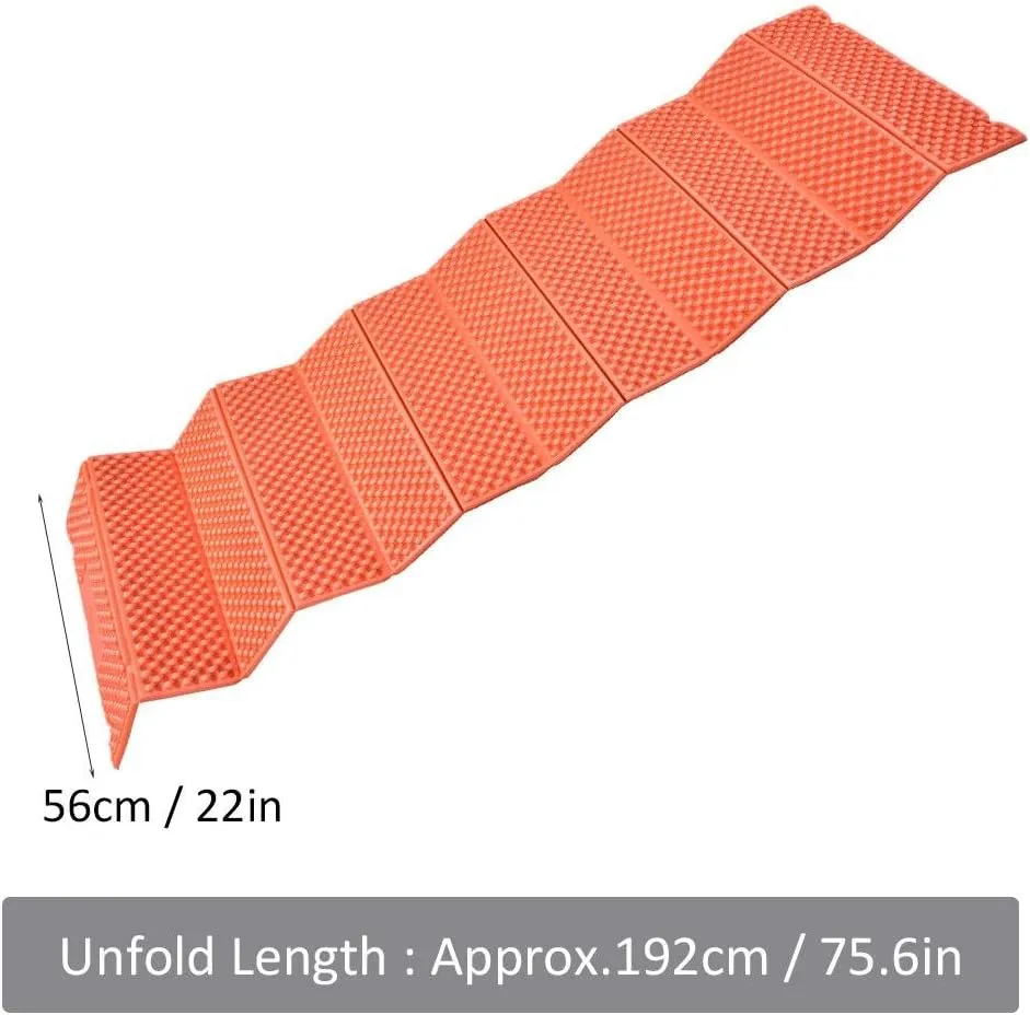 VGEBY Foam Mat,Folding Foam Mat Foam Camping Mat Folding Beach Tent Sleeping Pad Waterproof Mattress