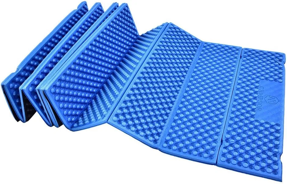 VGEBY Folding Camping Mat, Waterproof XPE Foam Sleeping Pad Beach Tent Cushion Seat Mat for Camping Hiking Travel(Blue) Foam Sleeping Pad Foam Sleeping Pad Foam Sleeping Pad Camping Mattress Pad