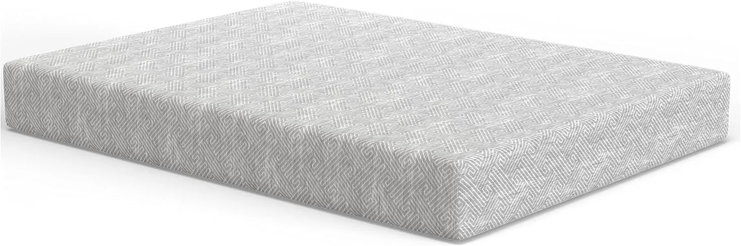Vibe Heather Grey Gel Memory Foam Mattress, CertiPUR-US and Oeko-TEX Certifed Bed-in-a-Box in Ultra Small Package, 10-Inch, Full