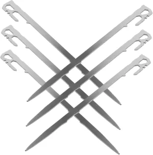 VICASKY 6Pcs Extra Long Tent Stakes Durable Outdoor Camping Sand Stakes for Securing Tents and Tarps Heavy Duty Pegs for Wind Resistance