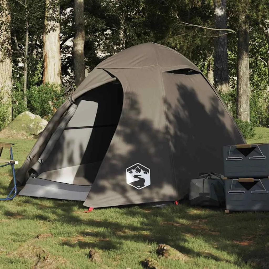 vidaXL Camping Tent Dome 2-Person Olive Green Waterproof