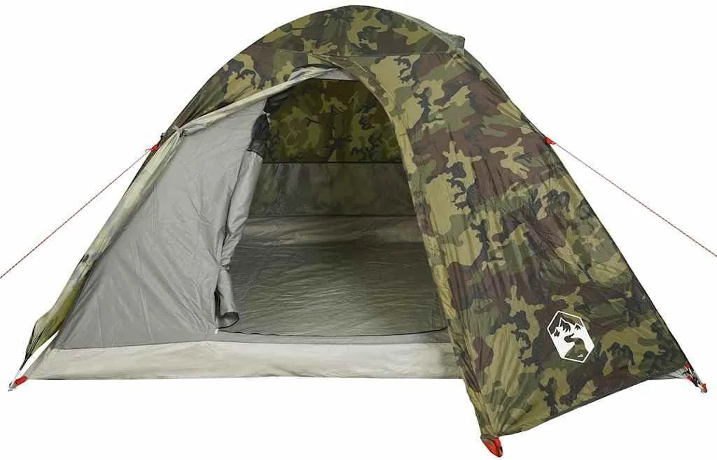 vidaXL Camping Tent Dome 2-Person Olive Green Waterproof
