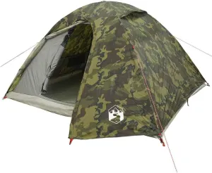 vidaXL Camping Tent Dome 2-Person Olive Green Waterproof