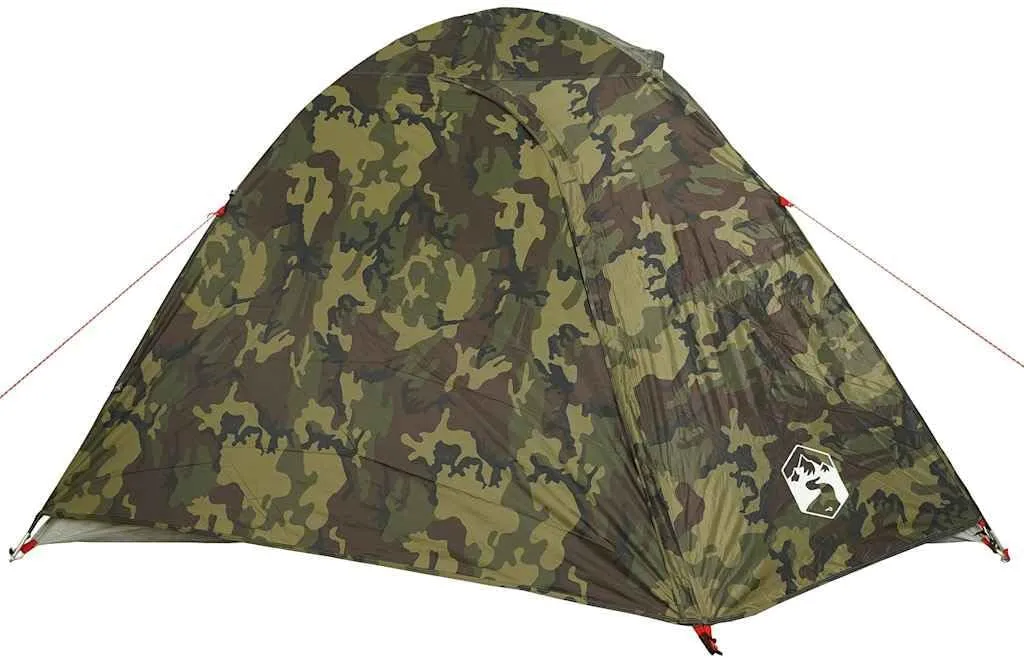 vidaXL Camping Tent Dome 2-Person Olive Green Waterproof