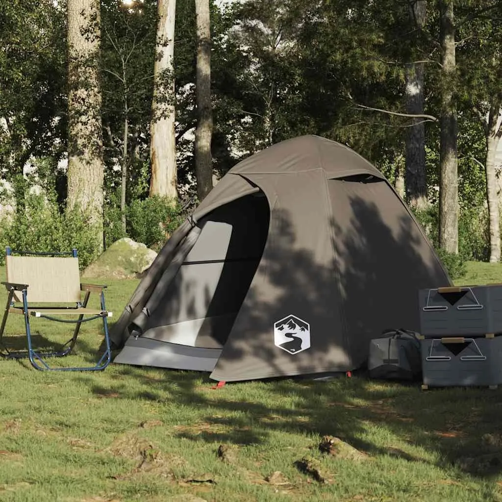 vidaXL Camping Tent Dome 2-Person Olive Green Waterproof