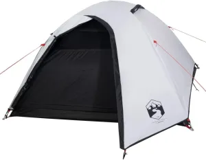 vidaXL Camping Tent Dome 4-Person White Blackout Fabric Waterproof, Tent, Camping shelter, Garden shelter, Garden Tent, Outdoor shelter