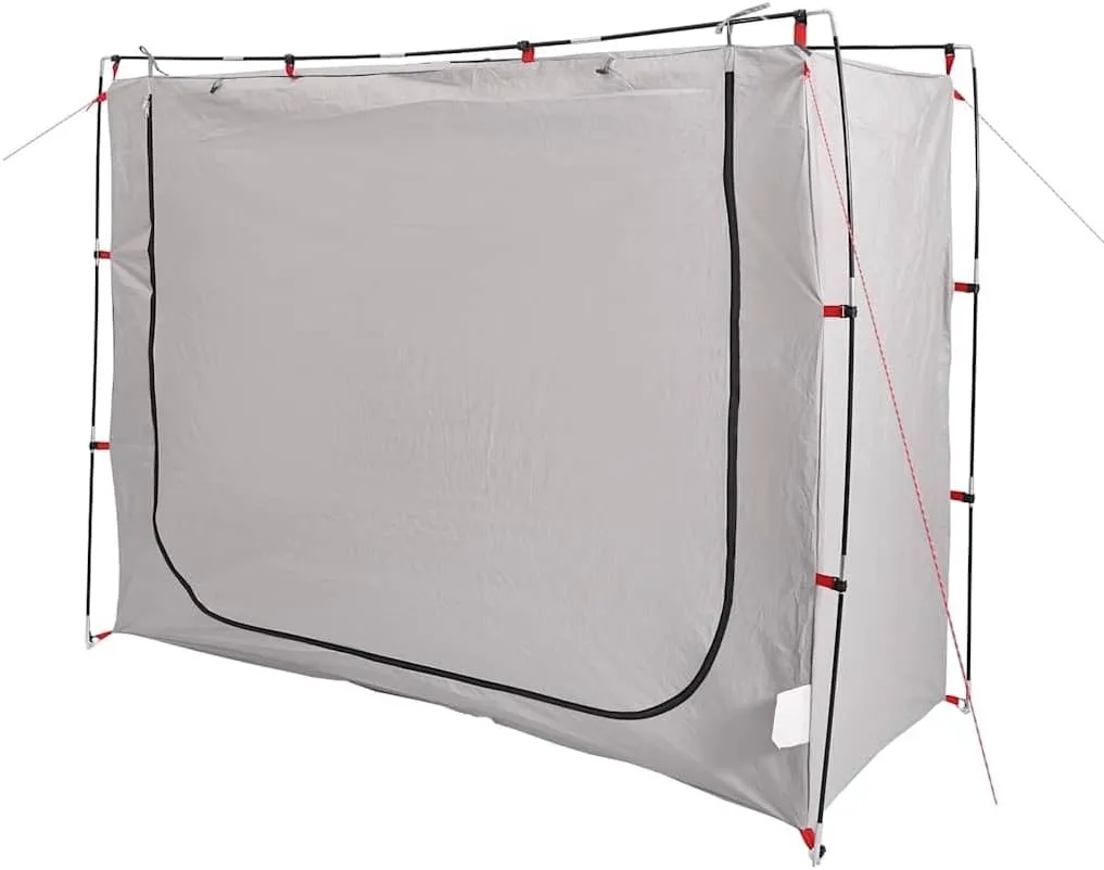 vidaXL Storage Tent - Waterproof Grey Organizer for Camping - Compact & Spacious with Zipper Access