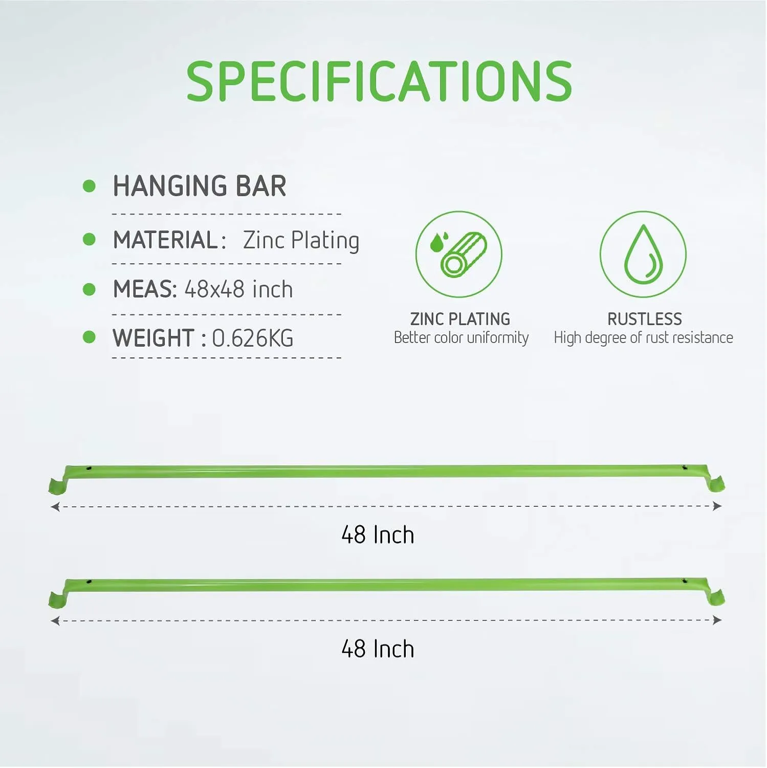 VIVOSUN Grow Tent Support Pole, Hanging Bar for 4 by 4 Tent
