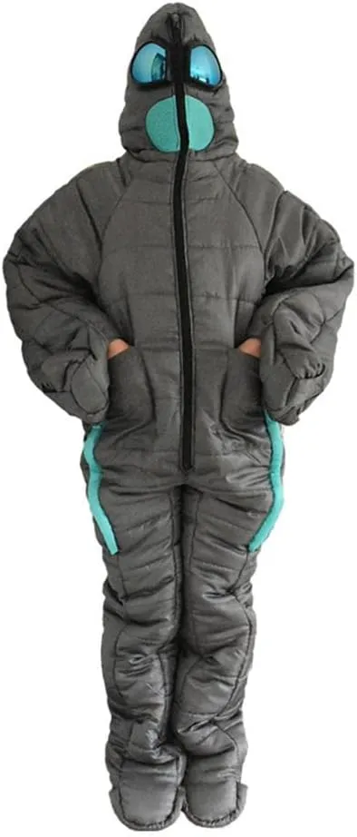Walking Sleeping Bag Human Wearable Camping Mummy Sleeping Bag Adult Lite Warming Walking Indoor Outdoor Sleeping Bag