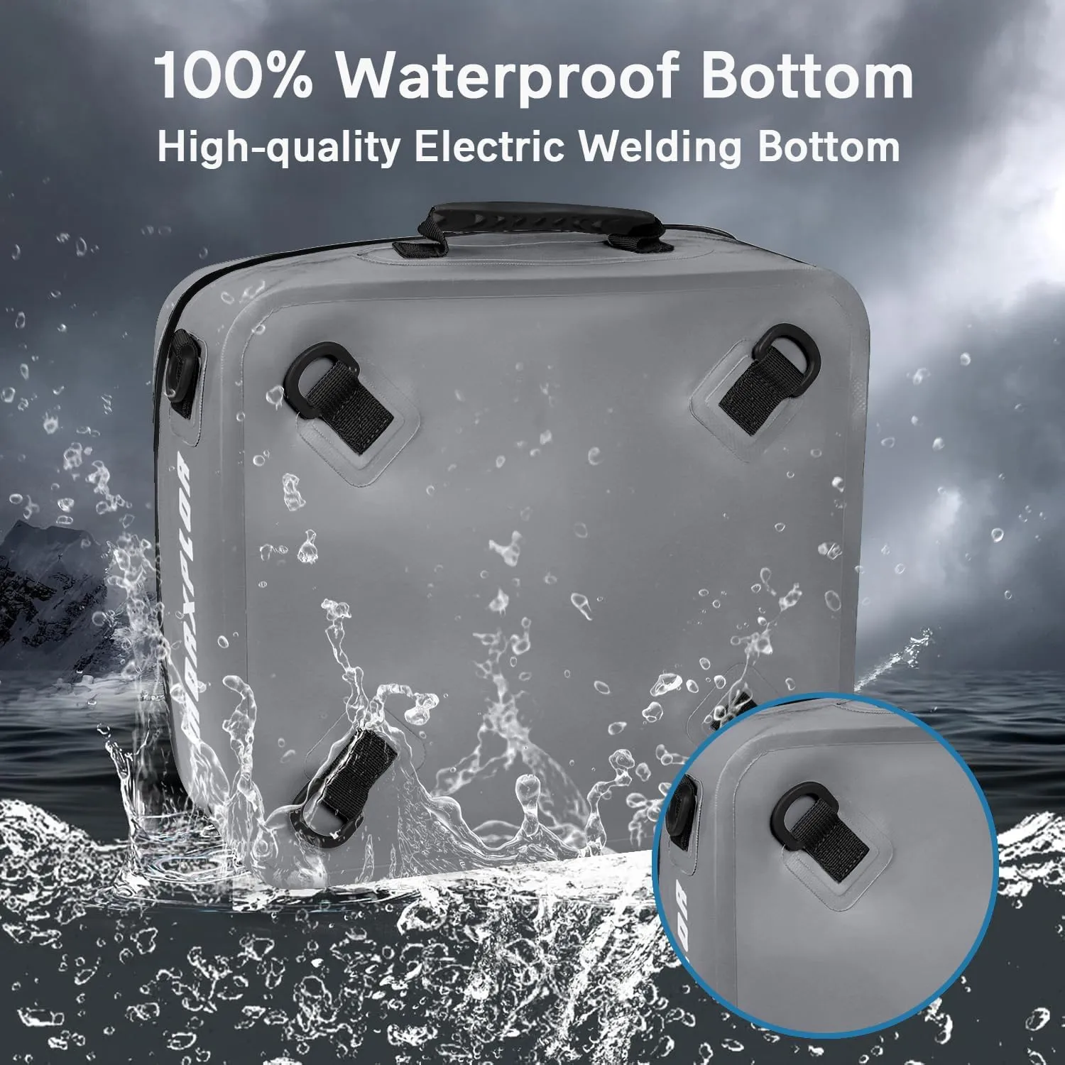 Waterproof PVC Paddleboard Cooler Deck Bag - 12 Can Soft Insulated Cooler for Paddleboarding, Camping, Kayaking