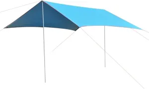 Watertight Outdoor Awning Hammock Tarp Rain Fly Lightweight Camping Tent Sun Shelter for Tourism Hiking Beach (Color : Blue, Size : A)