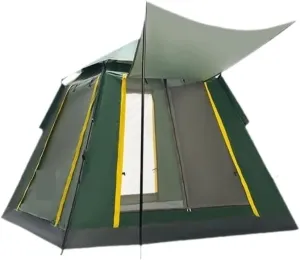 Weatherproof Tents Tent Outdoor Camping Windproof Tent Camping Fully Automatic Double Layer Tent Outdoor Portable Awning Camping and Hiking Tents