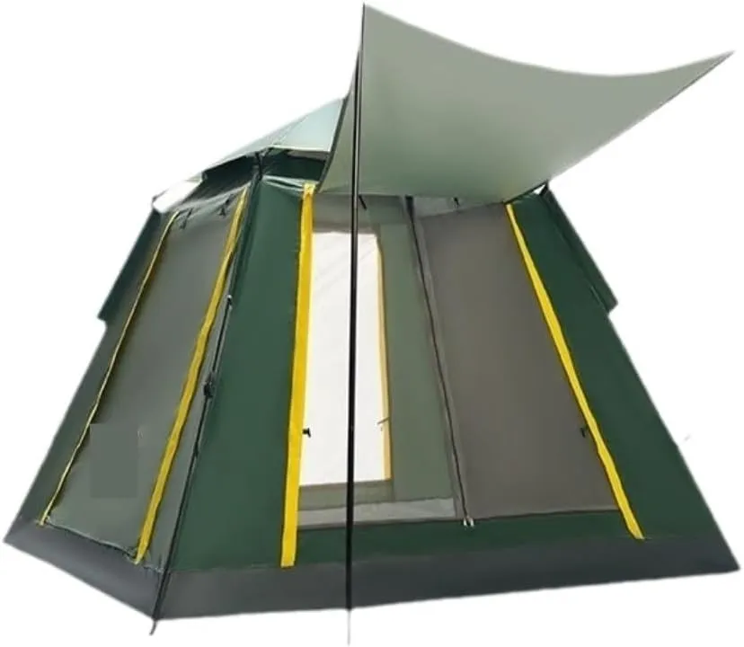Weatherproof Tents Tent Outdoor Camping Windproof Tent Camping Fully Automatic Double Layer Tent Outdoor Portable Awning Camping and Hiking Tents