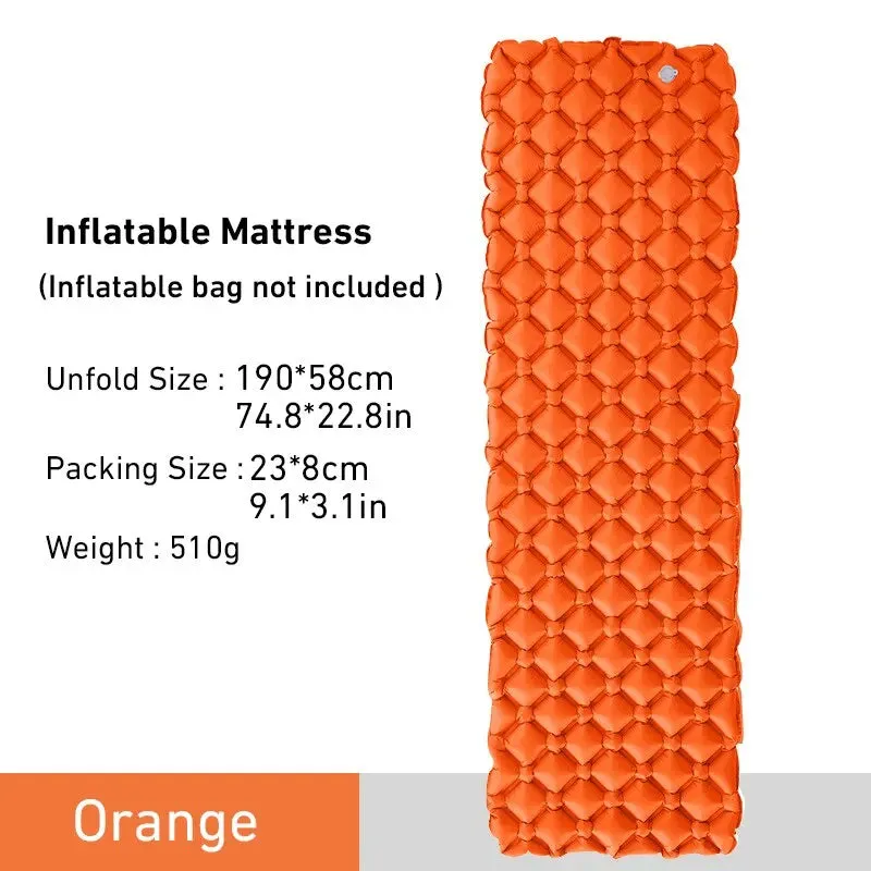 WEST TUNE Camping Sleeping Pad Ultralight Inflatable Mattress for Hiking