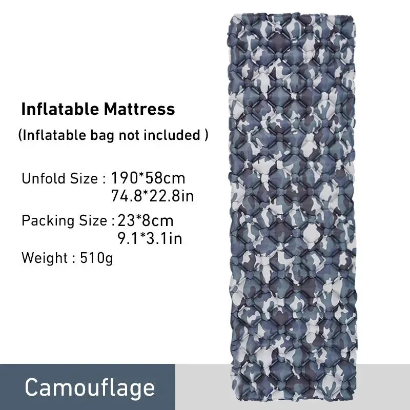 WEST TUNE Camping Sleeping Pad Ultralight Inflatable Mattress for Hiking