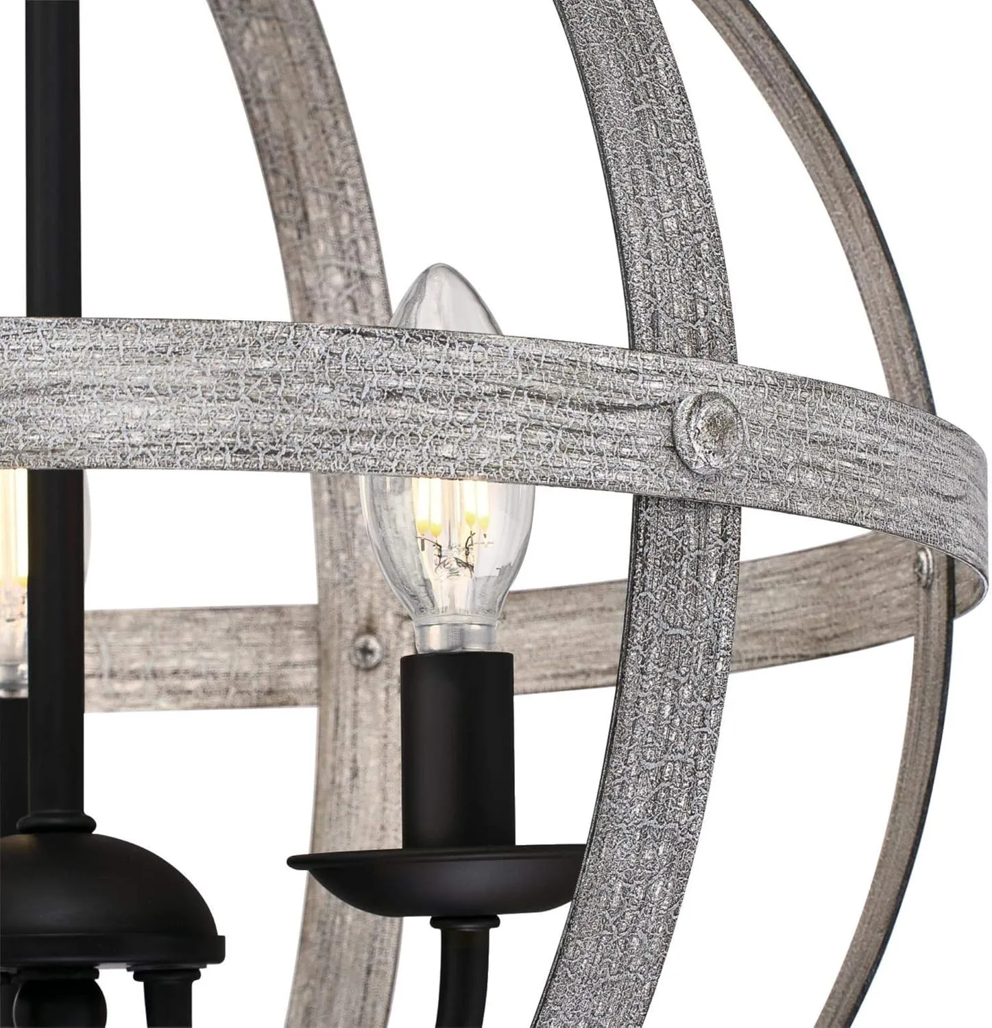 Westinghouse 6110400 Stella Mira Three-Light Pendant, Antique Ash