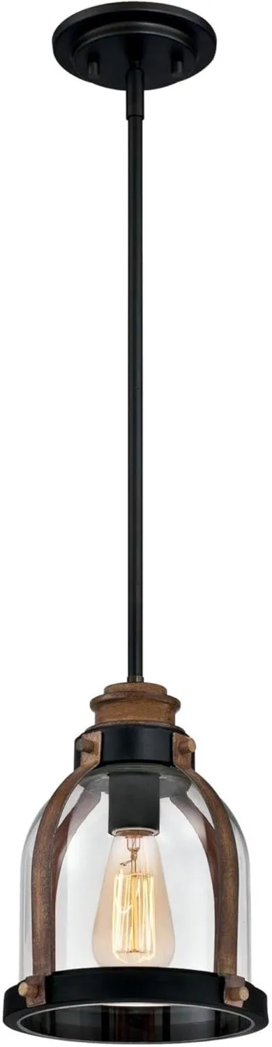 Westinghouse 6356300 Cindy Mini Pendant, 1 Light, Oil Rubbed Bronze , Oil-rubbed Bronze