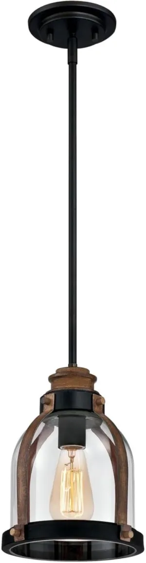 Westinghouse 6356300 Cindy Mini Pendant, 1 Light, Oil Rubbed Bronze , Oil-rubbed Bronze