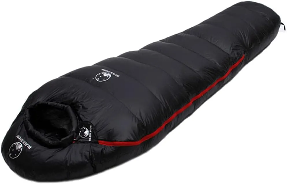 Winter Outdoor Camping Mummies Soft Goose Down Sleeping Bag Ultra Light Warm Stitching Double Sleeping Bag