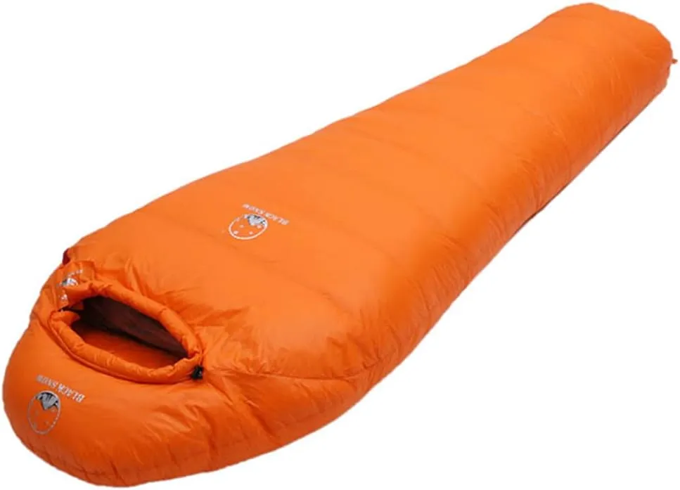 Winter Outdoor Camping Mummies Soft Goose Down Sleeping Bag Ultra Light Warm Stitching Double Sleeping Bag