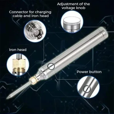 Wireless Charging Welding Tool - USB  Electric Soldering Gun Pen