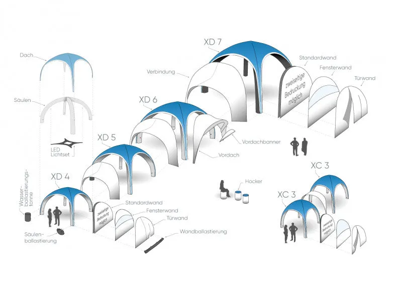 X-Gloo XD Series: 4m, 5m, 6m