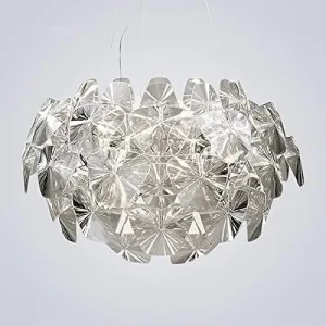 Xi Ya Chandeliers, Modern Luceplan Hope Pendant Light LED Light Lamp Compatible with Kitchen Living Room Hanging lamp Light Fixtures Pendant Lamps(Dia600mm Clear)